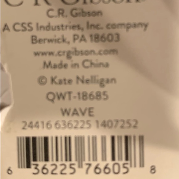 “I Am Happy Every Hour By The Ocean” Wave Wine Tote Gift Bag, New With Tags - Picture 7 of 7